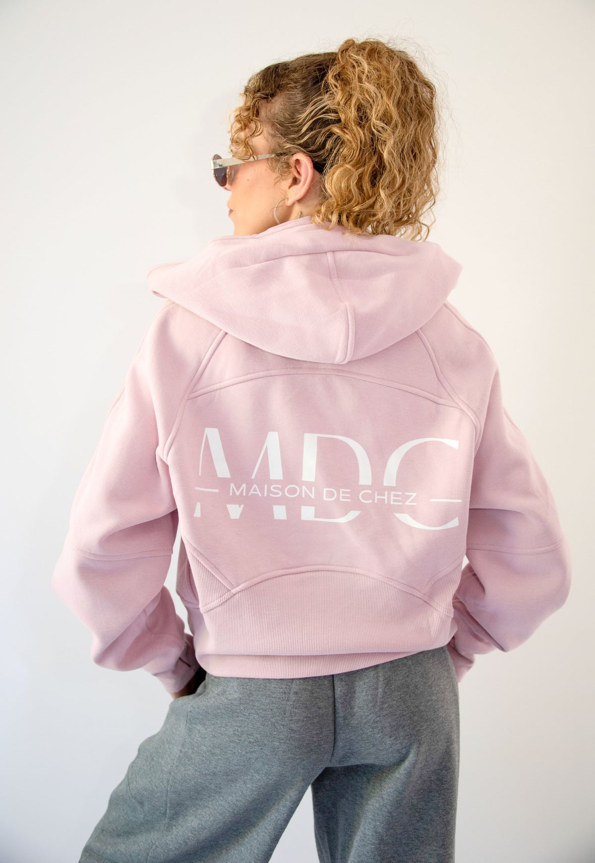 MDC Pink Yoga Half Zip Hoodie
