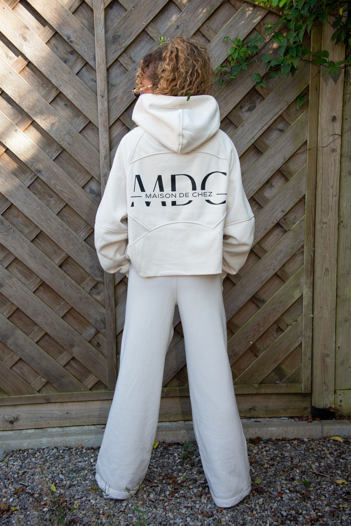 MDC Cream Yoga Half Zip Hoodie